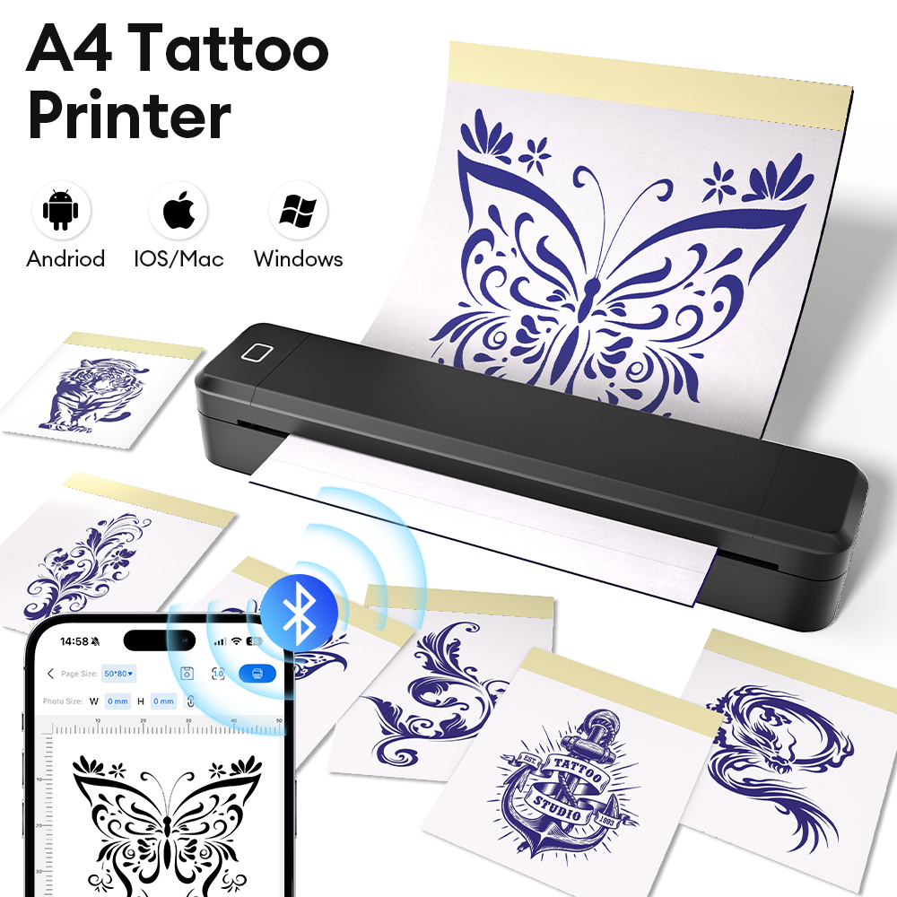Commercial Printing Business - Marklife A4 Thermal Tattoo Wireless Printer