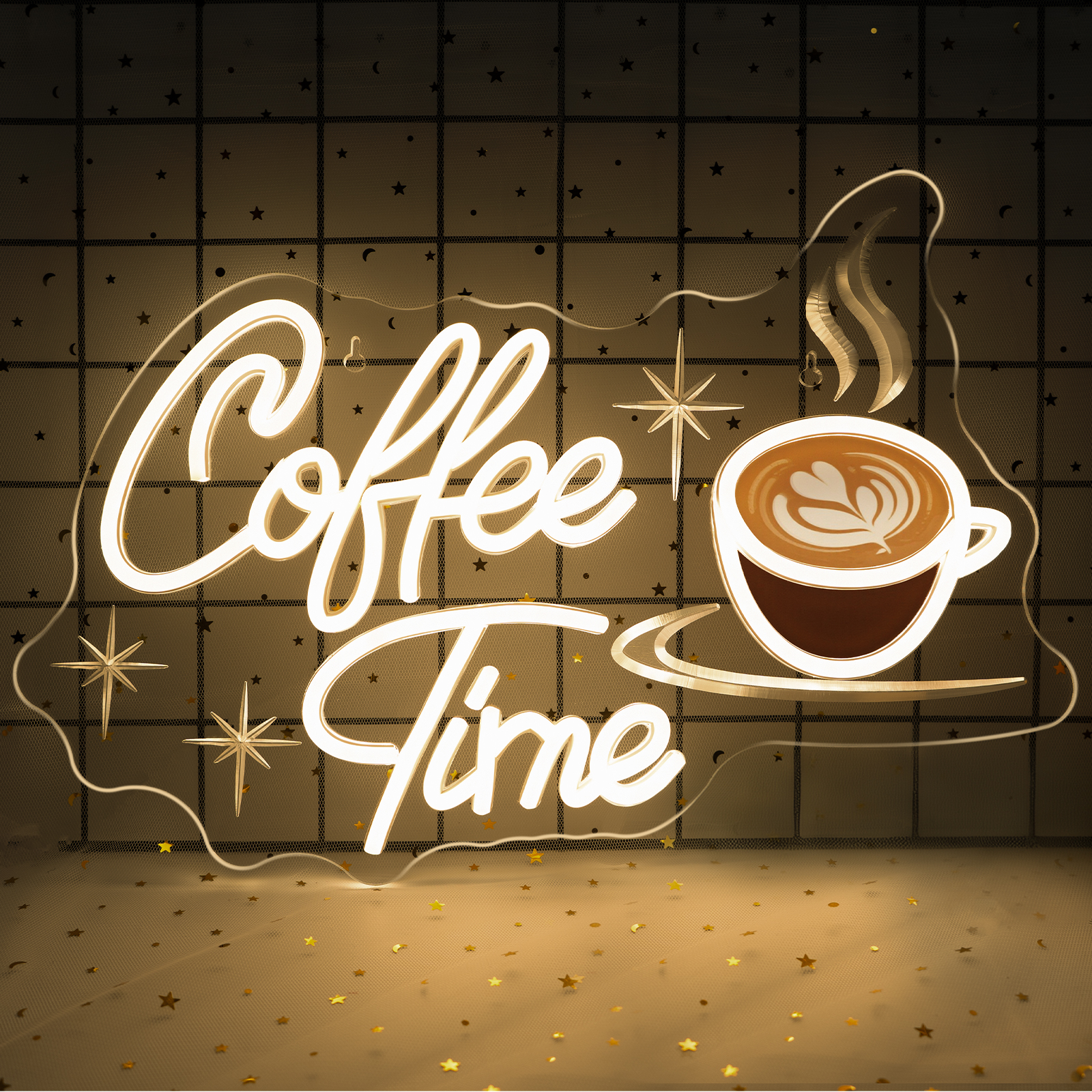 Commercial Printing Business - Coffee Time Neon Sign UV Print