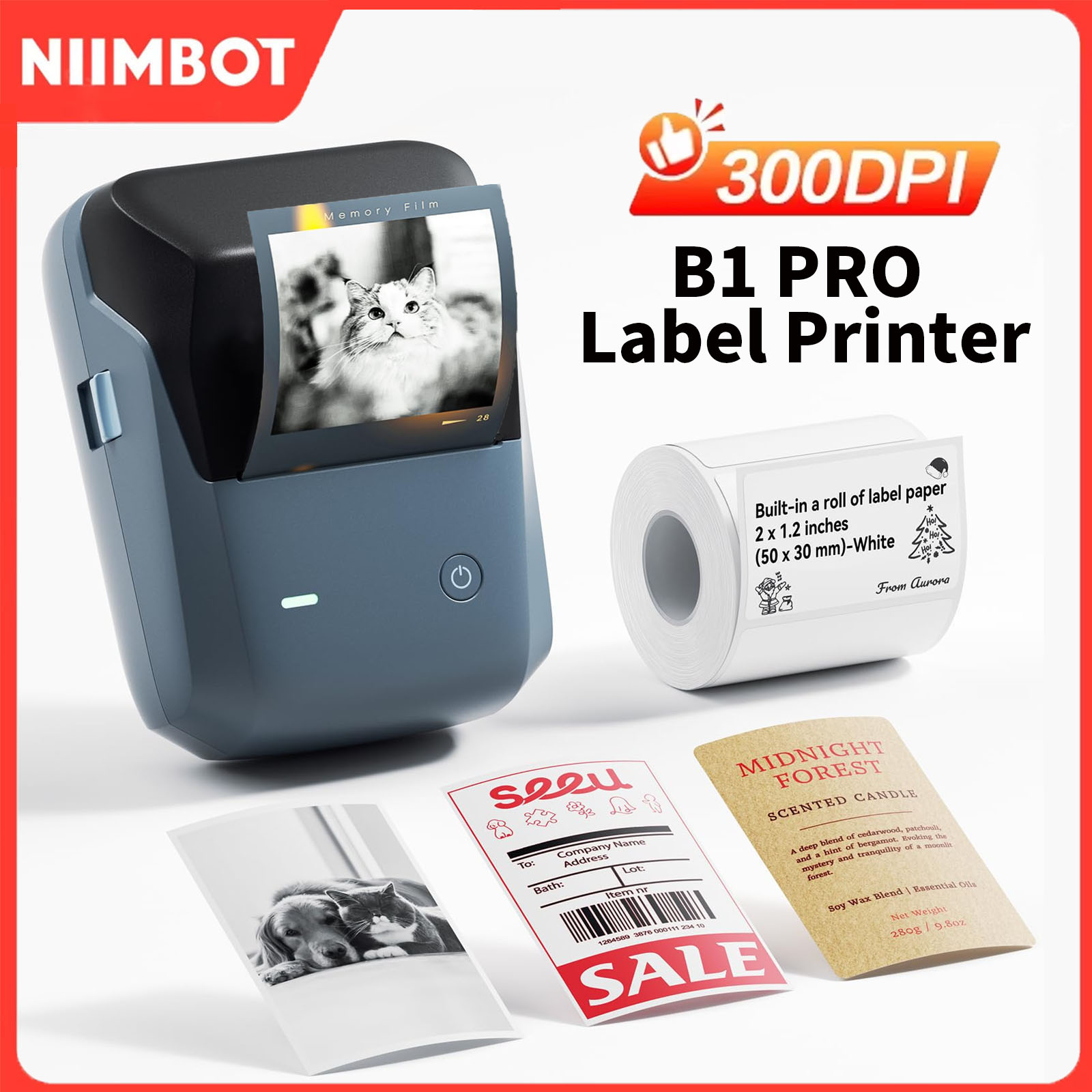 Niimbot B1/B1PRO Label Printer - Commercial Printing Dpi avis et prix