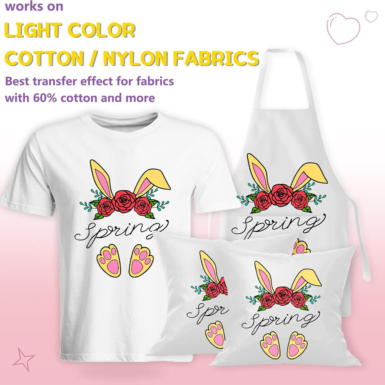 5 Sheets A4 Heat Transfer Pape - Printable Heat Transfer Vinyl avis et prix