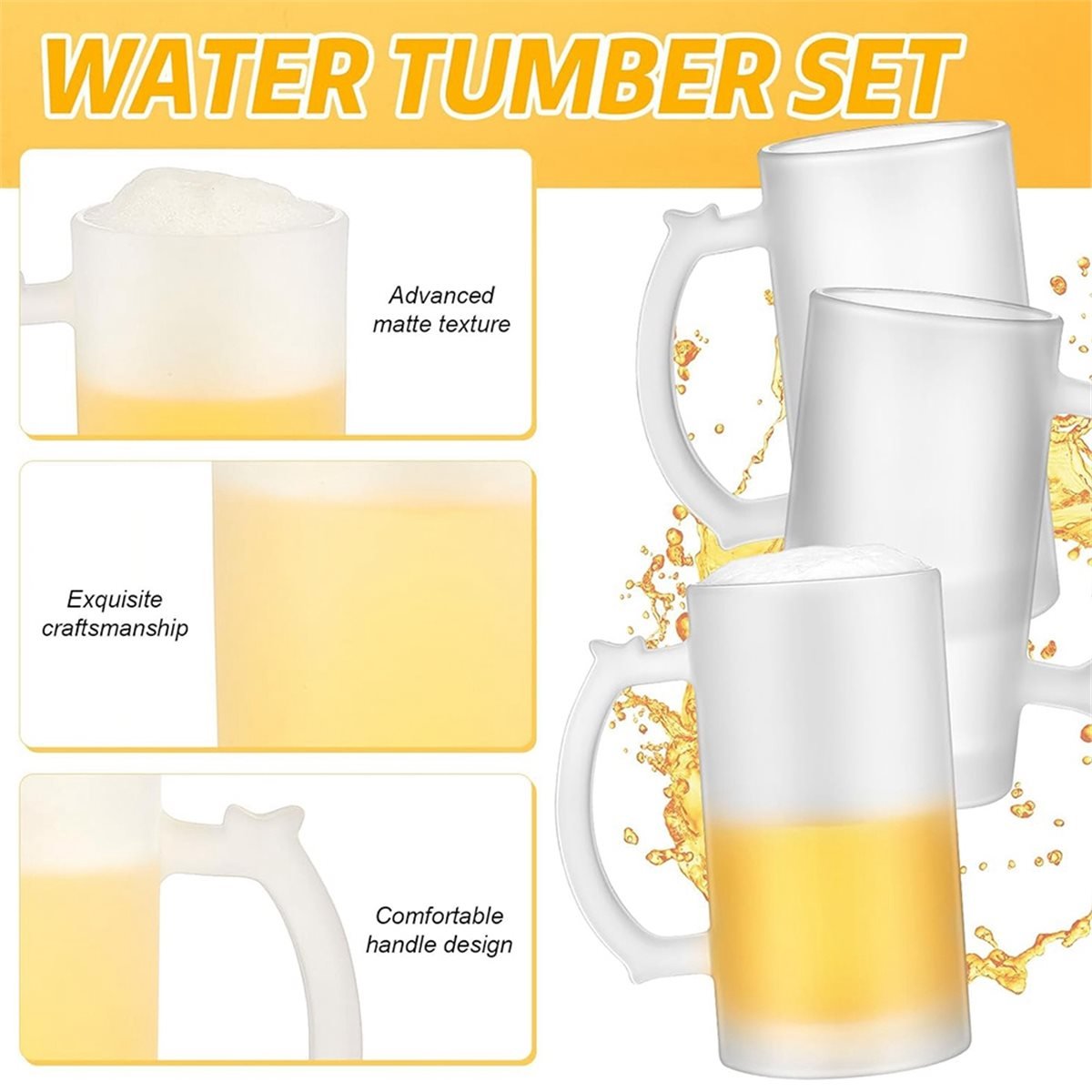 2 Pcs Sublimation Blank Beer M - Sublimation Mug Blank avis et prix