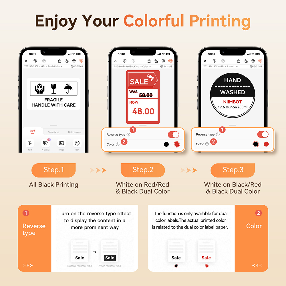 Niimbot B21 PRO Red Black Colo - Commercial Printing Business avis et prix