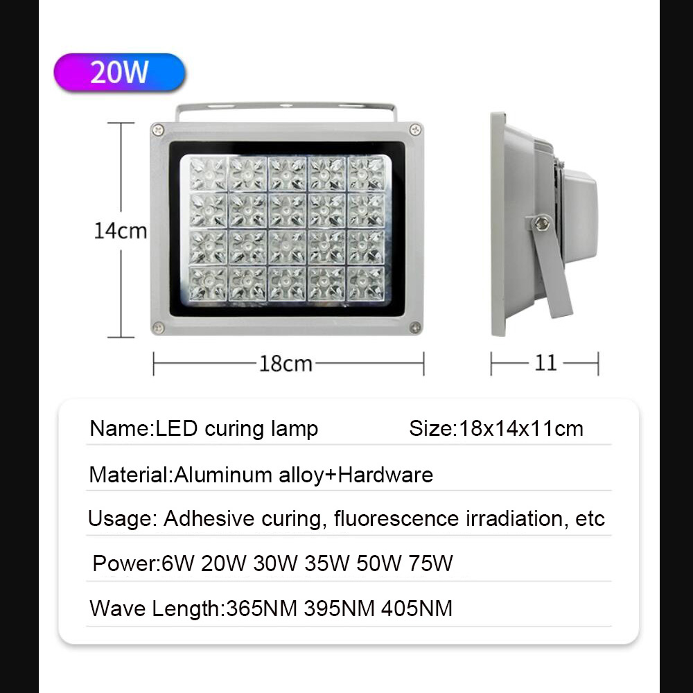 LED UV Curing Lamp 3D Resin Dr - Commercial Resin Printing avis et prix