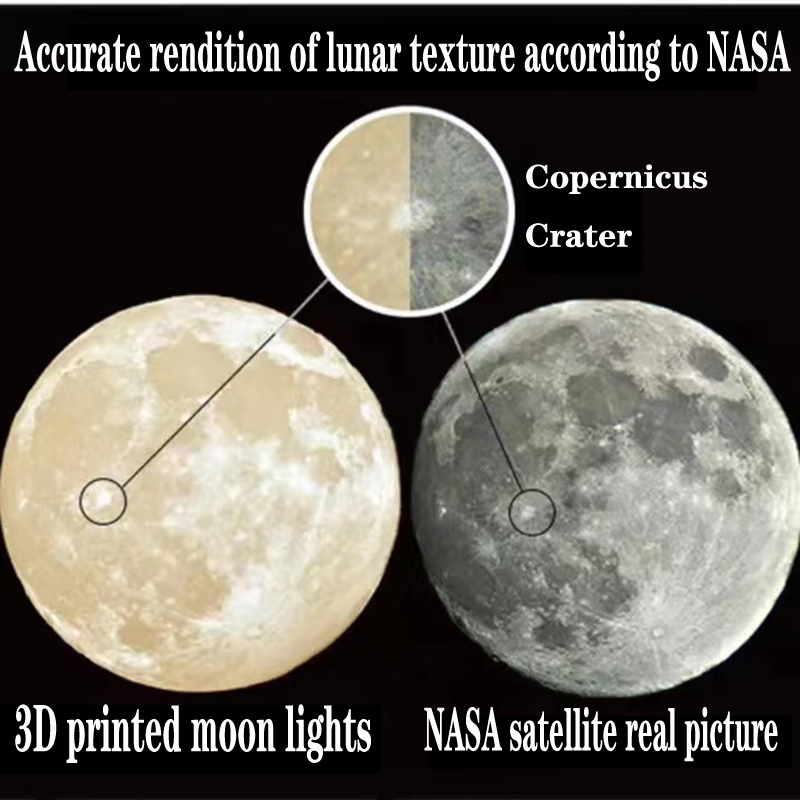 Creative 3D printed moon chand - Commercial Resin Printing avis et prix