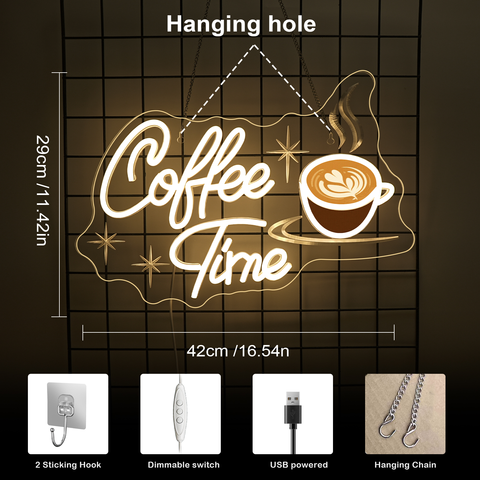Coffee Time Neon Sign UV Print - Commercial Printing Business avis et prix