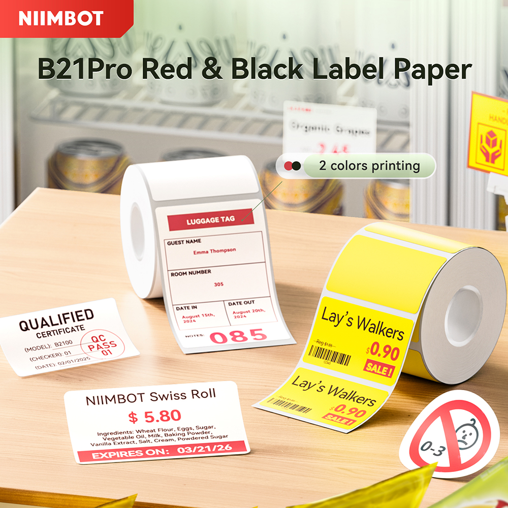 1 Roll Thermal Adhesive Red Bl - Commercial Printing Business avis et prix