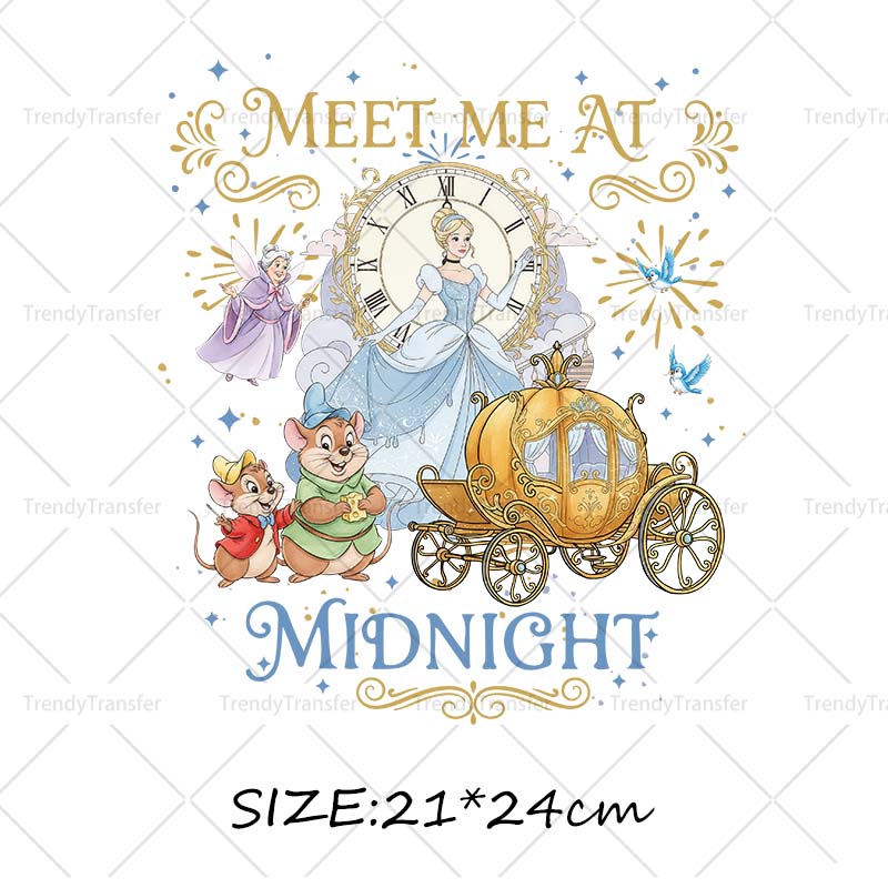 Cinderella Crystal shoes Iron  - Printable Heat Transfer Vinyl avis et prix