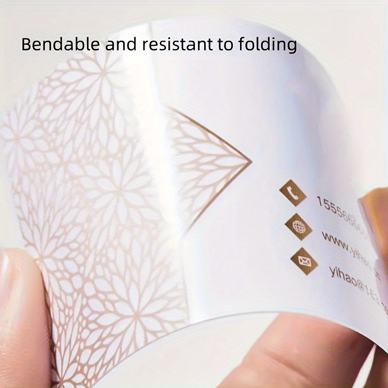 Matte Finish 100 PCS PVC Busin - Commercial Printing Business avis et prix
