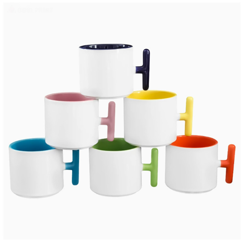 2PCS Creativity T-shaped handl - Sublimation Mug Blank avis et prix