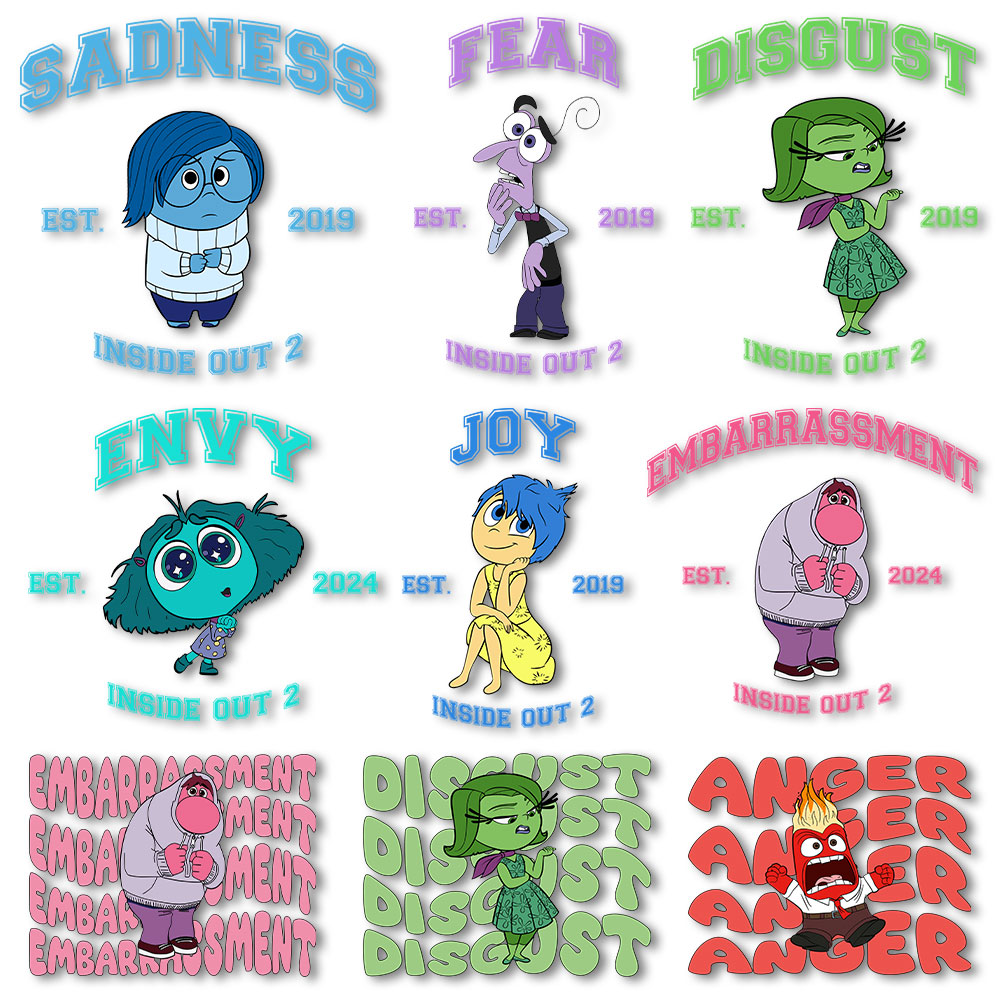 Inside Out Iron on Decals Heat - Printable Heat Transfer Vinyl avis et prix