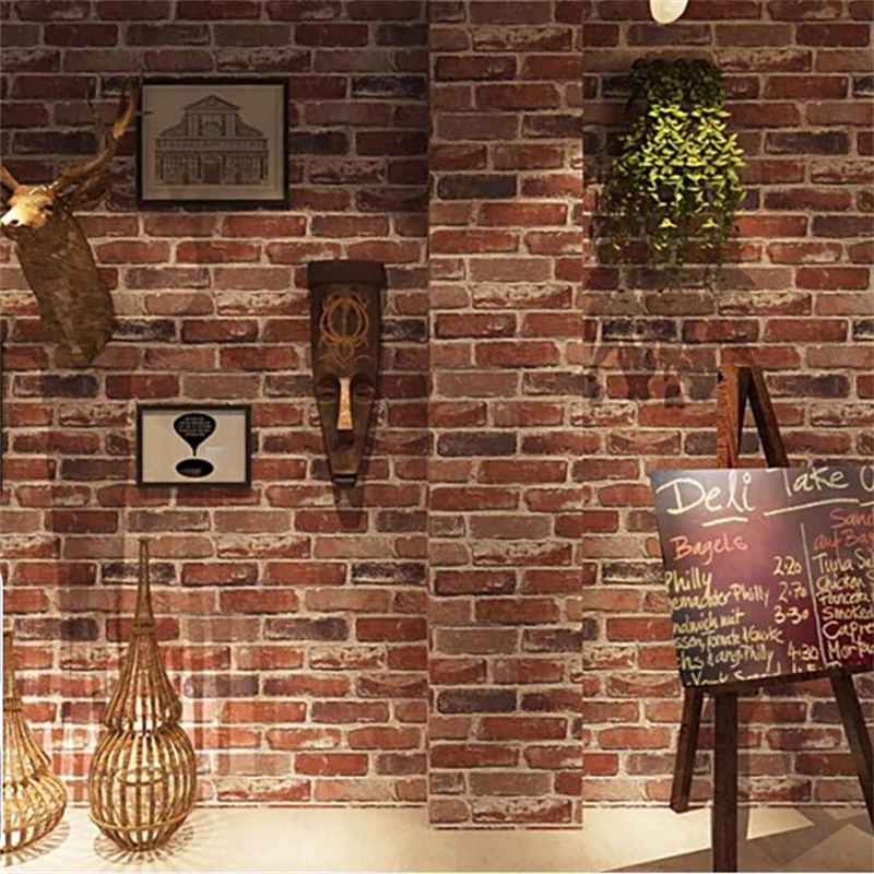 Vintage Red Brick Wallpaper Se - Commercial Printing House avis et prix