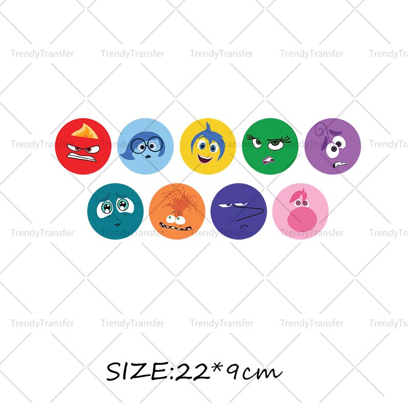 Inside Out Iron on Decals for  - Printable Heat Transfer Vinyl avis et prix